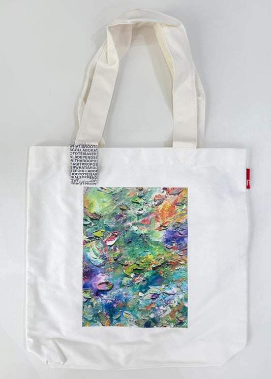 トートバッグ （White-L）